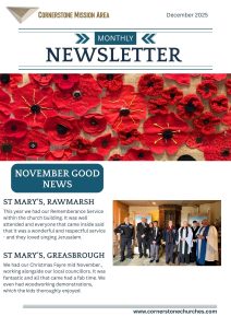 Photo of the front cover of the monthly newsletter. Click to open full newsletter